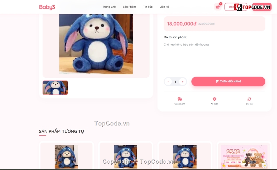 mới nhất,web bán gấu bông,web app